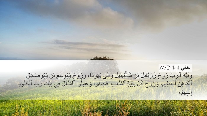 حَجَّي 1:14 AVD Bible Verse Image