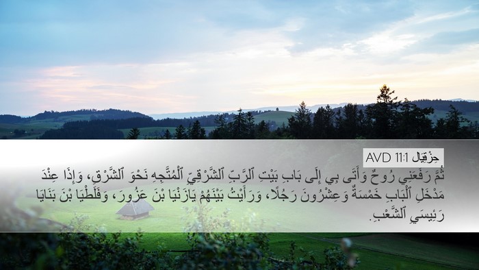 حِزْقِيَال 11:1 AVD Bible Verse Image