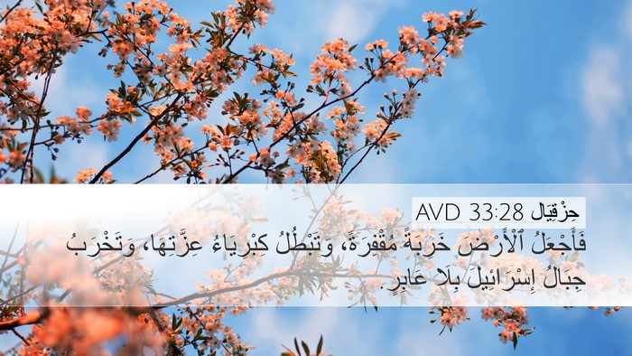 حِزْقِيَال 33:28 AVD Bible Verse Image