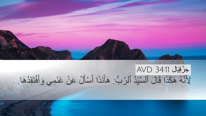 حِزْقِيَال 34:11 AVD Bible Verse Image