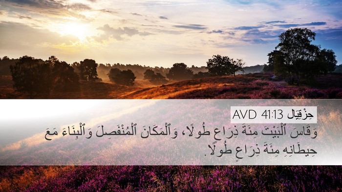 حِزْقِيَال 41:13 AVD Bible Verse Image