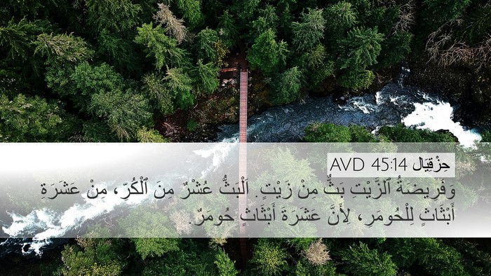 حِزْقِيَال 45:14 AVD Bible Verse Image