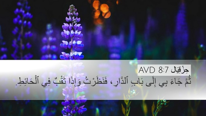 حِزْقِيَال 8:7 AVD Bible Verse Image