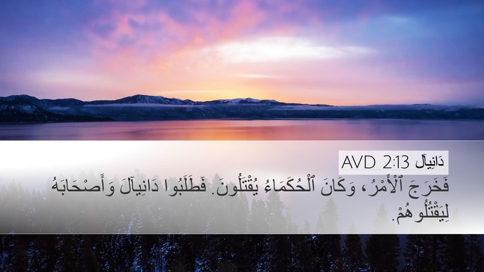 دَانِيآل 2:13 AVD Bible Verse Image