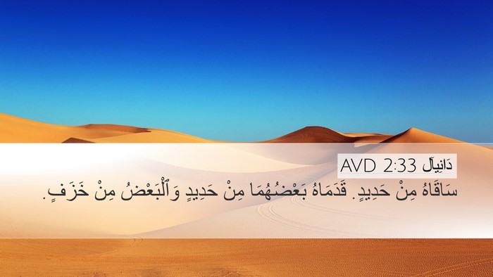 دَانِيآل 2:33 AVD Bible Verse Image