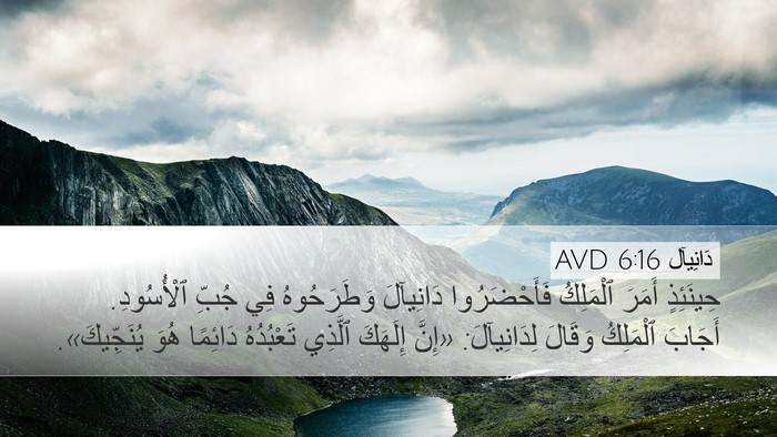 دَانِيآل 6:16 AVD Bible Verse Image