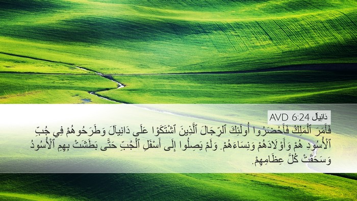 دَانِيآل 6:24 AVD Bible Verse Image