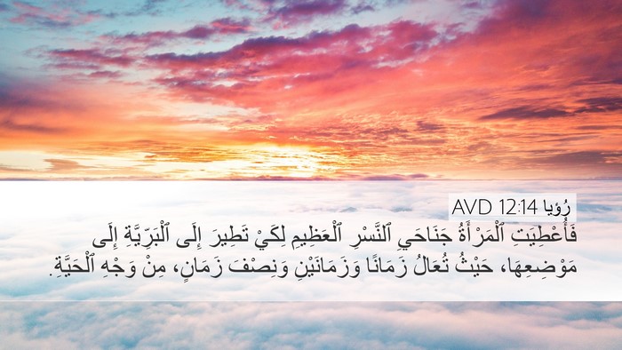 رُؤيا 12:14 AVD Bible Verse Image