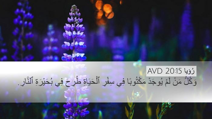 رُؤيا 20:15 AVD Bible Verse Image