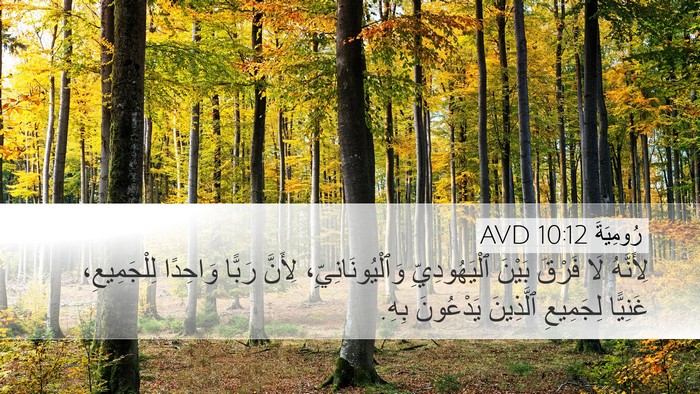 رُومِيَةَ 10:12 AVD Bible Verse Image
