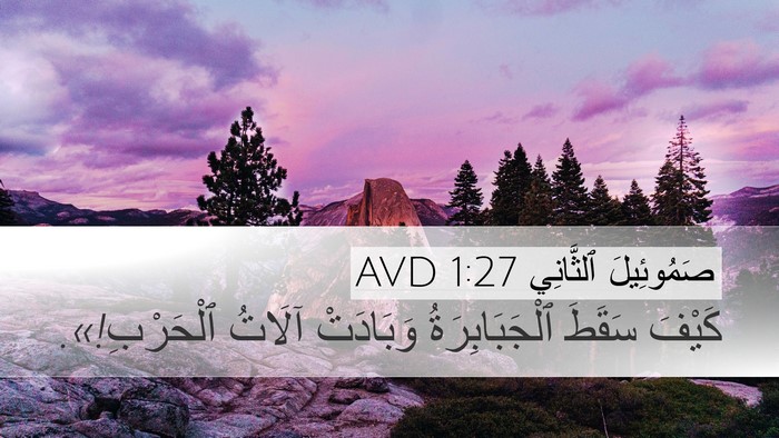 صَمُوئِيلَ ٱلثَّانِي 1:27 AVD Bible Verse Image