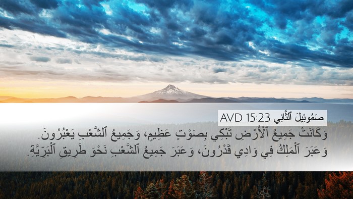 صَمُوئِيلَ ٱلثَّانِي 15:23 AVD Bible Verse Image