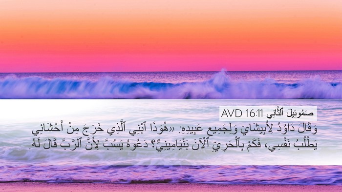 صَمُوئِيلَ ٱلثَّانِي 16:11 AVD Bible Verse Image