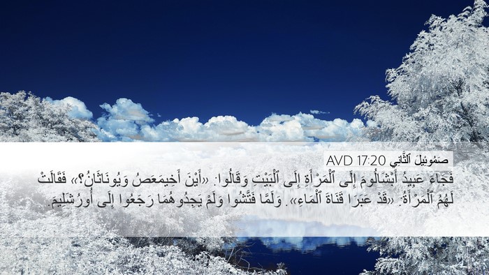 صَمُوئِيلَ ٱلثَّانِي 17:20 AVD Bible Verse Image
