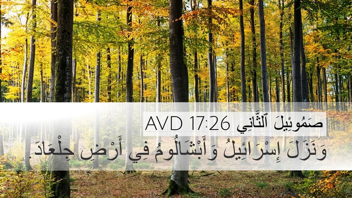 صَمُوئِيلَ ٱلثَّانِي 17:26 AVD Desktop Wallpaper - وَنَزَلَ إِسْرَائِيلُ - Desktop Bible Verse Wallpaper