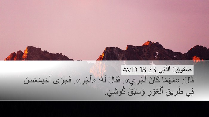 صَمُوئِيلَ ٱلثَّانِي 18:23 AVD Bible Verse Image