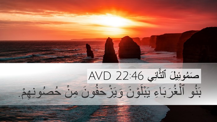 صَمُوئِيلَ ٱلثَّانِي 22:46 AVD Desktop Wallpaper - بَنُو ٱلْغُرَبَاءِ - Desktop Bible Verse Wallpaper
