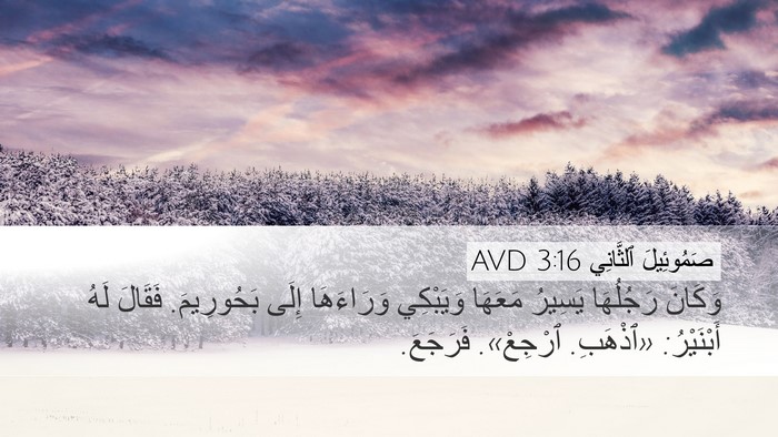 صَمُوئِيلَ ٱلثَّانِي 3:16 AVD Bible Verse Image