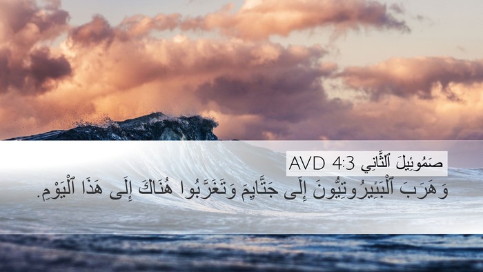 صَمُوئِيلَ ٱلثَّانِي 4:3 AVD Bible Verse Image