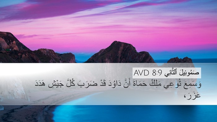 صَمُوئِيلَ ٱلثَّانِي 8:9 AVD Bible Verse Image