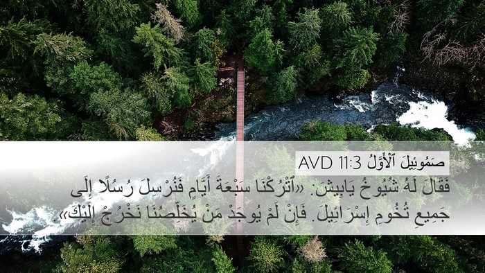 صَمُوئِيلَ ٱلْأَوَّلُ 11:3 AVD Bible Verse Image