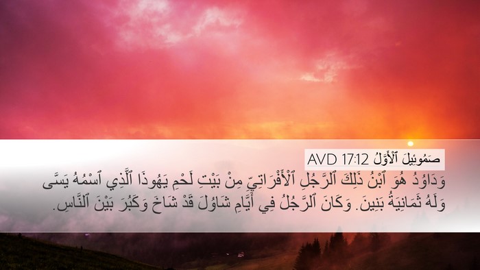 صَمُوئِيلَ ٱلْأَوَّلُ 17:12 AVD Bible Verse Image