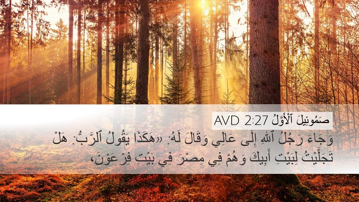 صَمُوئِيلَ ٱلْأَوَّلُ 2:27 AVD Bible Verse Image