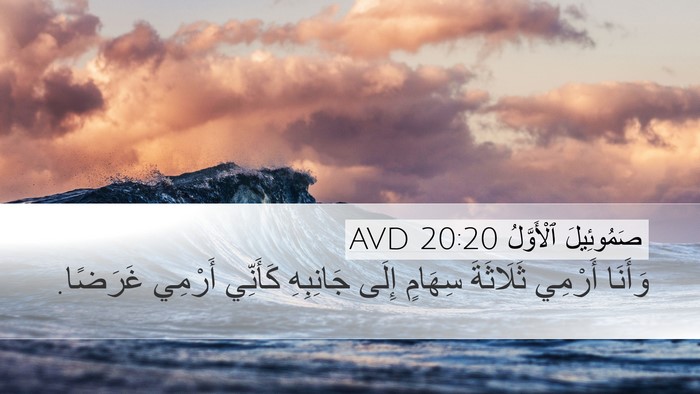 صَمُوئِيلَ ٱلْأَوَّلُ 20:20 AVD Desktop Wallpaper - وَأَنَا أَرْمِي ثَلَاثَةَ - Desktop Bible Verse Wallpaper