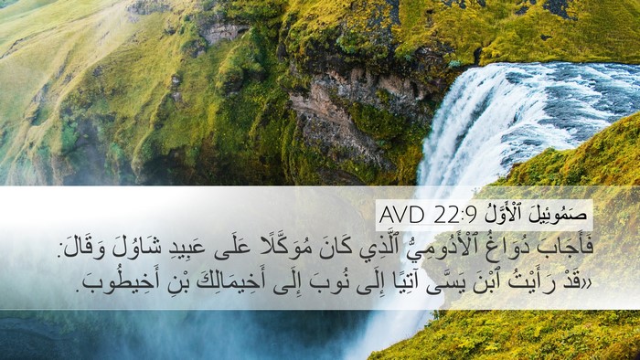 صَمُوئِيلَ ٱلْأَوَّلُ 22:9 AVD Bible Verse Image
