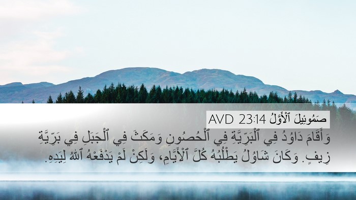 صَمُوئِيلَ ٱلْأَوَّلُ 23:14 AVD Bible Verse Image