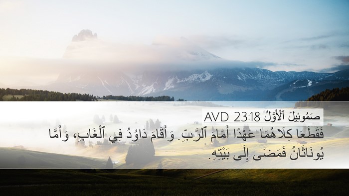 صَمُوئِيلَ ٱلْأَوَّلُ 23:18 AVD Bible Verse Image