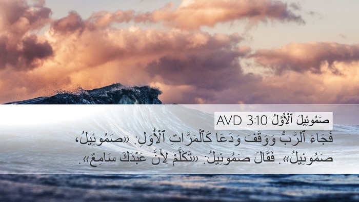 صَمُوئِيلَ ٱلْأَوَّلُ 3:10 AVD Desktop Wallpaper - فَجَاءَ ٱلرَّبُّ وَوَقَفَ - Desktop Bible Verse Wallpaper