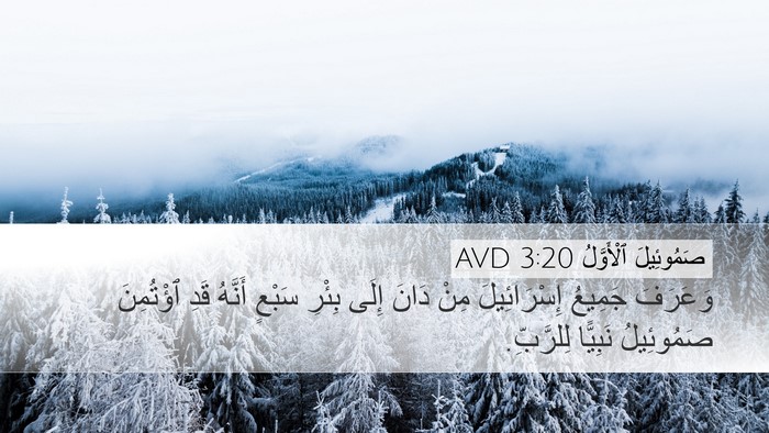 صَمُوئِيلَ ٱلْأَوَّلُ 3:20 AVD Bible Verse Image