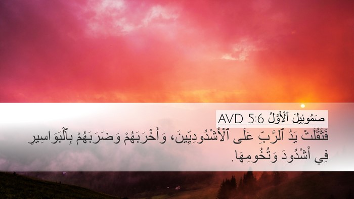 صَمُوئِيلَ ٱلْأَوَّلُ 5:6 AVD Bible Verse Image