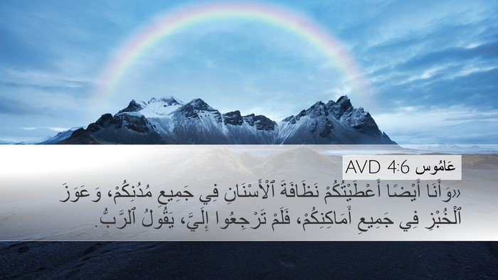 عَامُوس 4:6 AVD Bible Verse Image