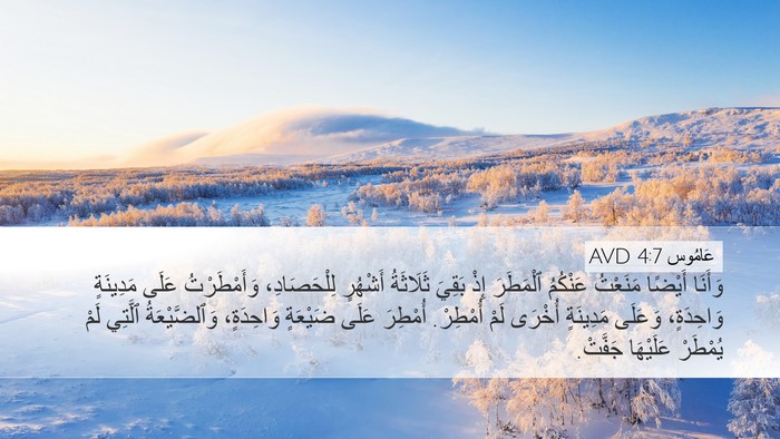 عَامُوس 4:7 AVD Bible Verse Image