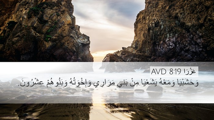 عَزْرَا 8:19 AVD Desktop Wallpaper - وَحَشَبْيَا وَمَعْهُ - Desktop Bible Verse Wallpaper