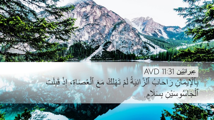 عِبرانِيّين 11:31 AVD Bible Verse Image