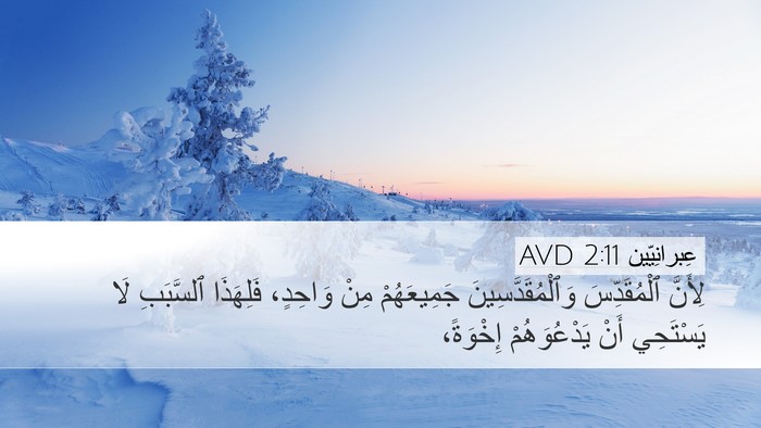 عِبرانِيّين 2:11 AVD Bible Verse Image