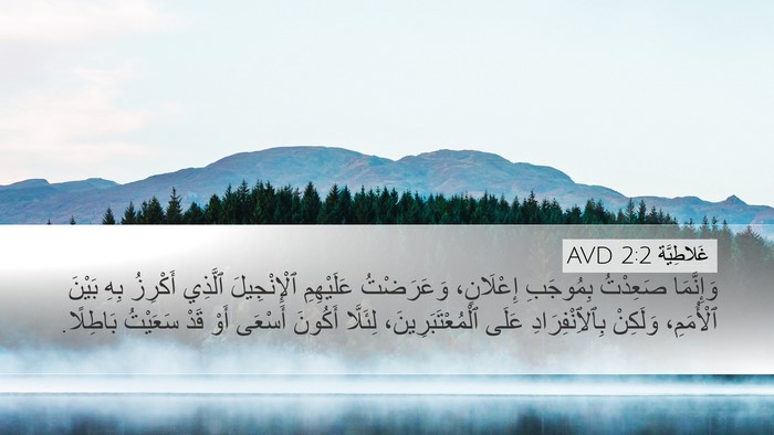 غَلاطِيَّة 2:2 AVD Bible Verse Image