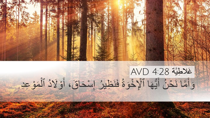 غَلاطِيَّة 4:28 AVD Bible Verse Image