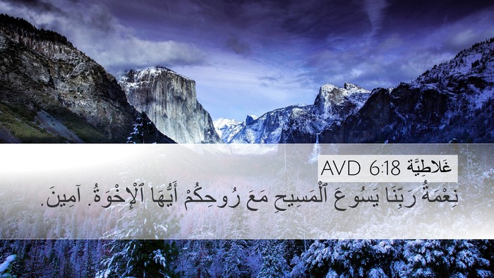غَلاطِيَّة 6:18 AVD Bible Verse Image