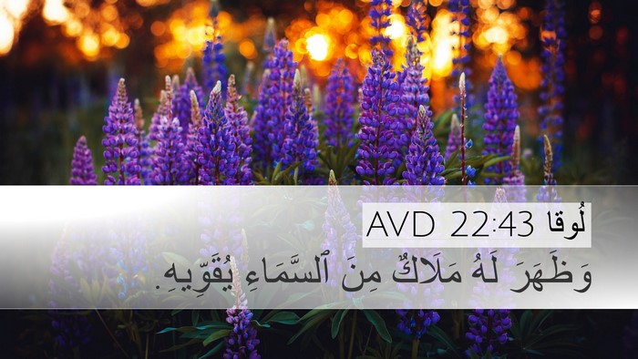 لُوقا 22:43 AVD Bible Verse Image
