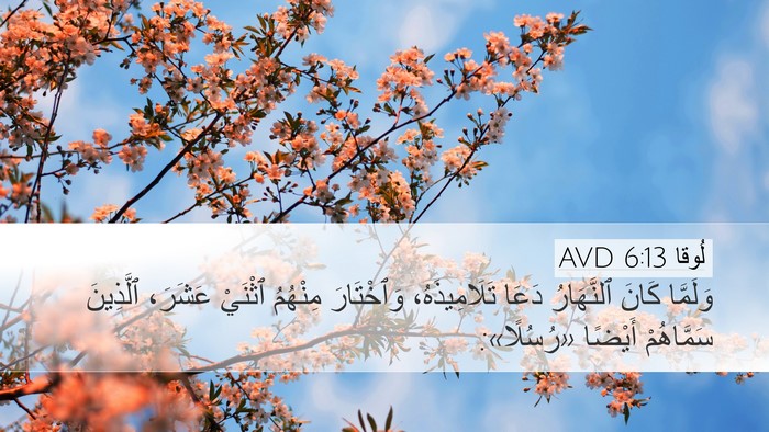 لُوقا 6:13 AVD Bible Verse Image