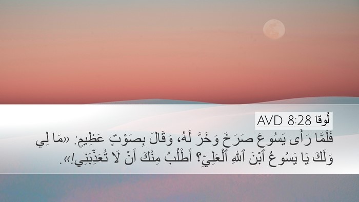 لُوقا 8:28 AVD Bible Verse Image