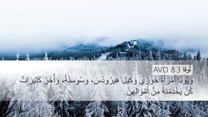 لُوقا 8:3 AVD Bible Verse Image