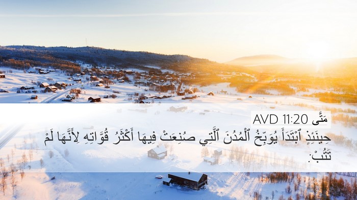 مَتَّى 11:20 AVD Bible Verse Image