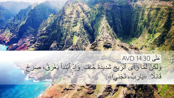 مَتَّى 14:30 AVD Bible Verse Image
