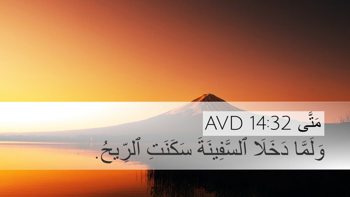 مَتَّى 14:32 AVD Desktop Wallpaper - وَلَمَّا دَخَلَا - Desktop Bible Verse Wallpaper