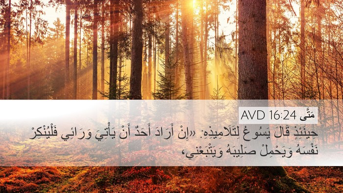 مَتَّى 16:24 AVD Bible Verse Image